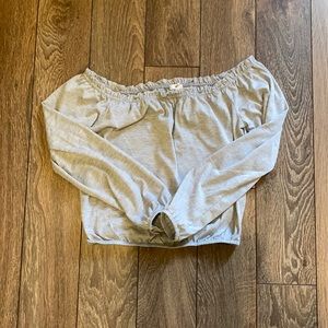 Ardene crop top shirt, wide neck